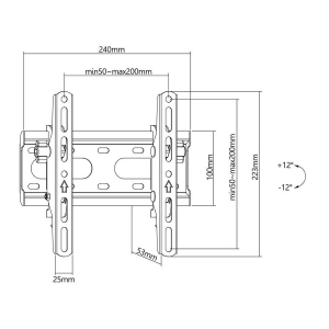 Stell SHO 4400 fali LCD/Plazma TV tart&oacute; 23-42''